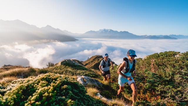 Trail running dans la région de Verbier