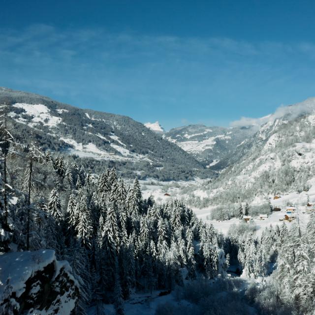 Haut Val de Bagnes sous la neige