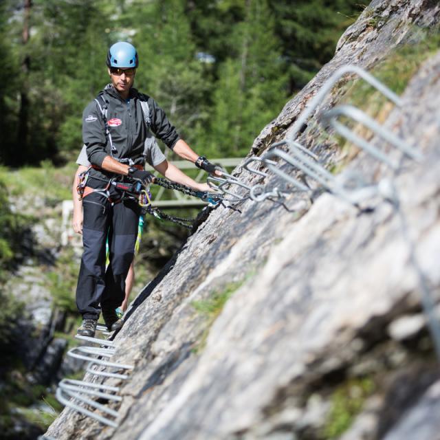 Via Ferrata à proximité de La Tzoumaz